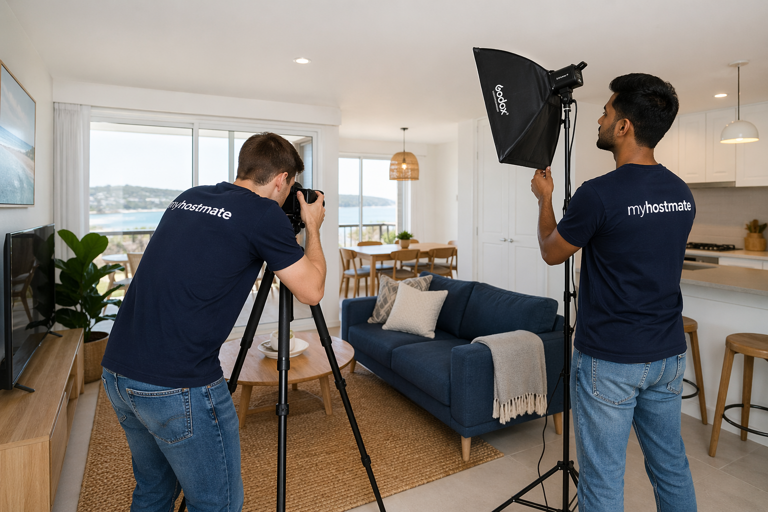 Property listing photos prepared for short-stay marketing