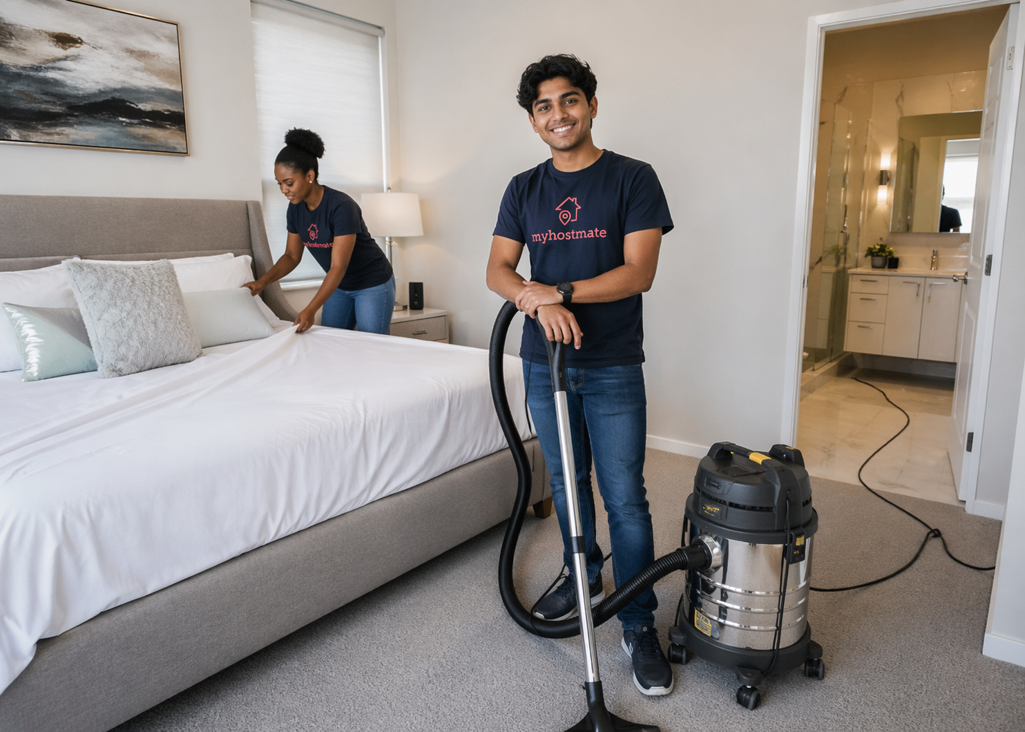 Housekeeping preparation for a guest-ready property
